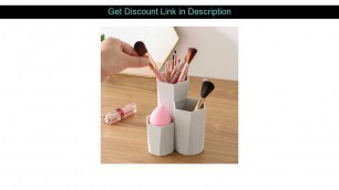 '3 Lattices Cosmetic Makeup Storage Box Make-up Brush Holder Table Organizer Makeup Nail Polish Cos'