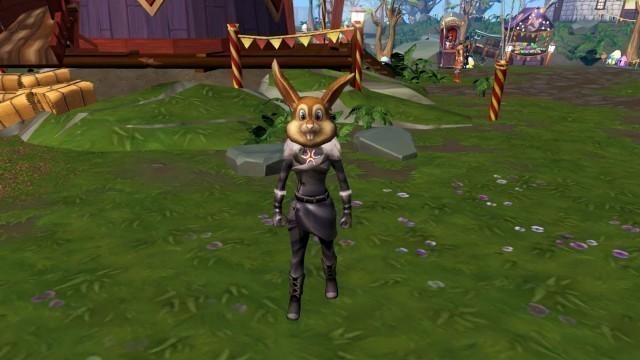 '(RS3) Runescape Spring Fayre Bunny Head Token Cosmetic Wardrobe Override (CC)'