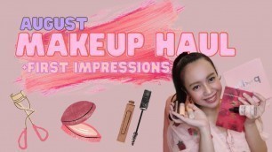 'TRYING OUT NEW MAKEUP! | SQUAD COSMETICS, BYS, ETC | AUGUST MAKEUP HAUL +FIRST IMPRESSIONS PH |'