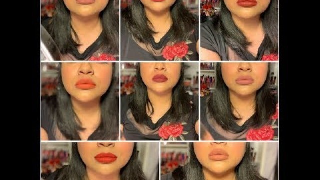 'Kylie Cosmetics Matte Liquid Lipsticks: Hand and Lip Swatches'