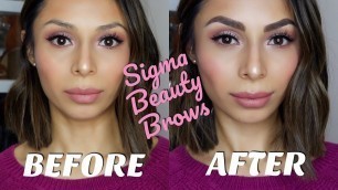 'NEW SIGMA BEAUTY BROW COLLECTION l REVIEW & TRY-ON'