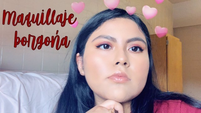 'TUTORIAL DE MAQUILLAJE PARA SALIR EN ESPAÑOL | KYLIE COSMETICS BURGUNDY PALETTE'