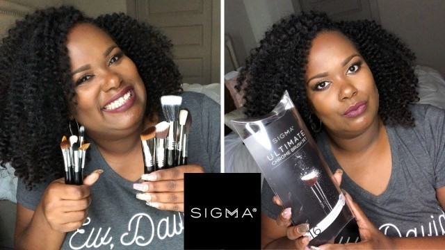 'Sigma Beauty Ultimate Chrome Brush Set | MY FIRST SIGMA BRUSHES!'