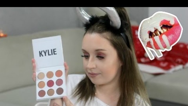 'Makijaż PALETKĄ KYLIE JENNER - The Burgundy Palette ♥ + Pomadka Kylie Cosmetics - KOKO K ♥'