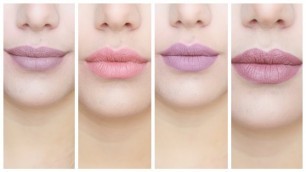 'Gerard Cosmetics Hydra Matte Liquid Lipstick Swatchları // Cher, Inviasion, Extacy, Serenity //'