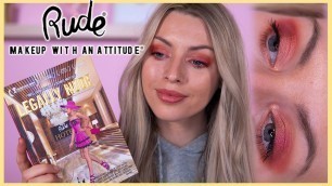 'I’m shook! Testing legally nude palette | Rude Cosmetics First Impressions'