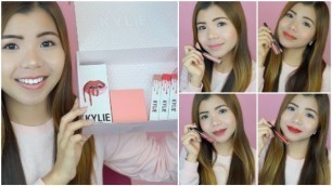 'KYLIE COSMETICS FIRST IMPRESSION & REVIEW | Lip Swatches (CC Vietsub) | Rabbie Thai'