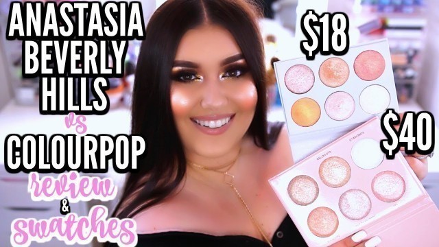 '$40 vs $18 DUPE?! | ABH x Nicole Guerriero Glow Kit & Colourpop Gimme More Palette ♡ Deanna Borocz'