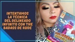 'Delineado Infinito con #theBadass de #rudecosmetics'