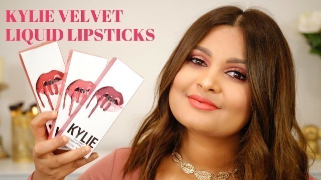 'NEW KYLIE COSMETICS VELVET LIQUID LIPSTICKS | REVIEW & SWATCHES'