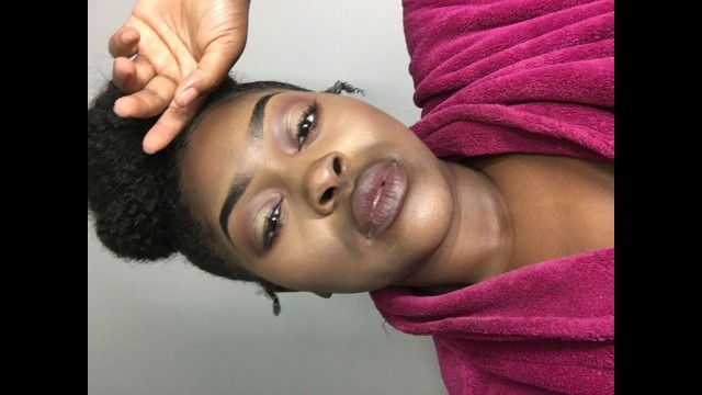 'Kylie Burgundy Palette Eye Makeup Tutorial on Brownskin/Darkskin'