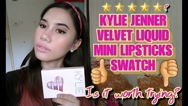 'Kylie Jenner Velvet Liquid Lipstick (Mini Edition) Review & Swatches'