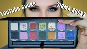 'new #Sigma beauty untamed eyeshadow palette | #GRWM : mad at youtube'