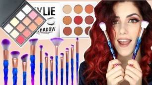 'AMAZON SCHNÄPPCHEN DUPES LIVE TEST I Kylie Jenner Burgundy Palette? + VERLOSUNG Luisacrashion'