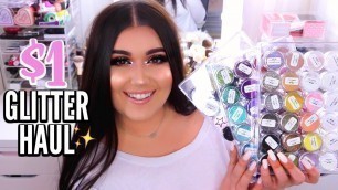 '$1 BULK GLITTER HAUL | Cosmetic Grade Glitter Review & 50+ Swatches ♡ Deanna Borocz'