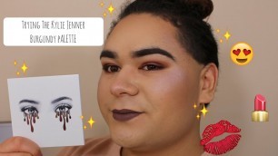 'KYLIE JENNER BURGUNDY PALETTE | FIRST IMPRESSIONS'