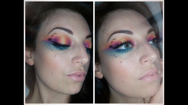 'make up tutorial tramonto ( palette different by Mulaccosmetics)'