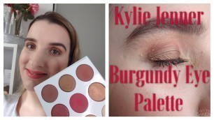 'Kylie Jenner Burgundy Palette Eye Look'