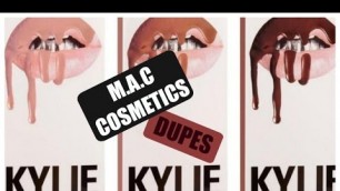 'Kylie Jenner Lip Kit / MAC Cosmetics Dupes & Swatches ! Review !'