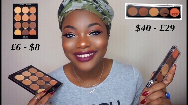 'High End VS Drugstore Makeup | MUA Conceal Palette VS Makeup Forever Camouflage Cream Palette'