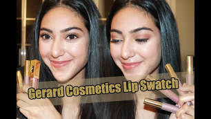 'Gerard Cosmetics Lip Swatches on Brown/Indian Skin'