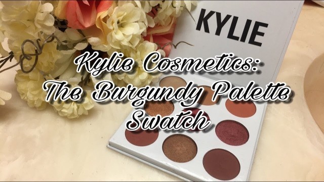 'The Burgundy Palette Swatch | Kylie Cosmetics'