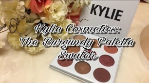 'The Burgundy Palette Swatch | Kylie Cosmetics'