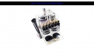 'Slide LUGUNU Handcrafted Tabletop Lipstick Brushes Makeup Organizer Holder Spinning Acrylic Cosmeti'