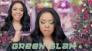 'Green Holiday Glam Eyeshadow Tutorial Ft Rude Cosmetics'