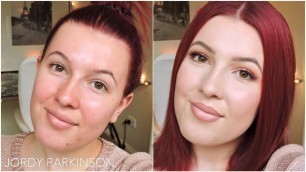 'Warm Toned Glittery Eyeshadow Look! | Kylie Cosmetics Burgundy Palette ❤️'