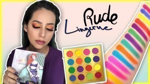 'Maquillaje Colorido con Lingerie *RUDE Cosmetics*'