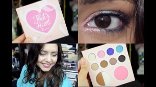 'SIMPLE BRIGHT EXPERIMENTAL GRWM USING THATSHEART EYESHADOW & BLUSH PALETTE BHCOSMETICS | SAVI HAMAL'