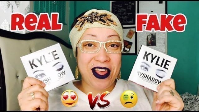 'Real VS Fake \"Kylie Burgundy Palette\"'