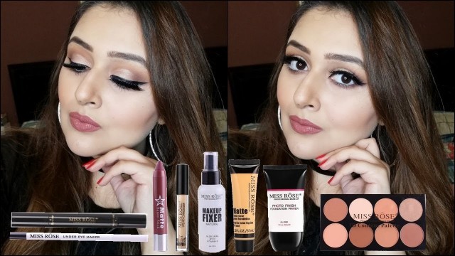 'FULL FACE USING MISS ROSE COSMETICS | LOCAL AFFORDABLE MAKEUP'