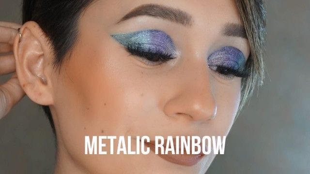 'Metalic Rainbow | BYS Cosmetics 18 Enchanted | Liz Guajardo MUA'