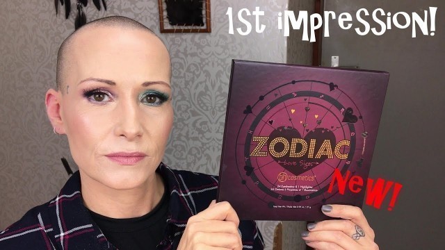 'NEW ZODIAC LOVE SIGNS PALETTE! 1st Impression & Swatches! | BH Cosmetics| Over 40 | Mature skin'