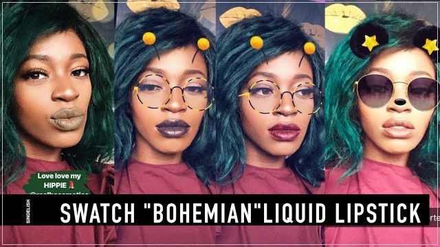 'SWATCH BOHEMIAN LIQUID LIPSTICK MATTE LIPSTICK REAL B COSMETICS'