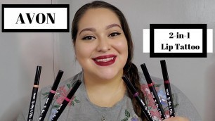 'Avon 2-in-1 Lip Tattoo | Try On'