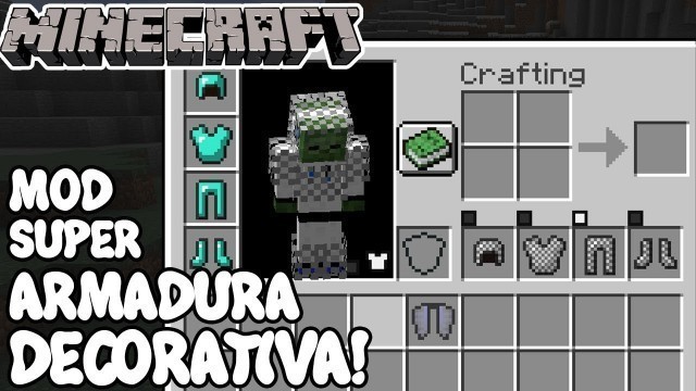 'Minecraft 1.12.2 MOD SUPER ARMADURA DECORATIVA! Cosmetic Armor Mod Español!'