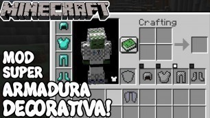 'Minecraft 1.12.2 MOD SUPER ARMADURA DECORATIVA! Cosmetic Armor Mod Español!'