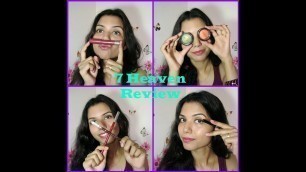 '7 Heaven Products Review | Lipstick | Eyeliner | Eyeshadow | omnistyles'