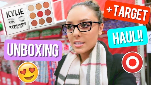 'CHRISTMAS SHOPPING AT TARGET 2016 + KYLIE JENNER BURGUNDY PALETTE UNBOXING!! Kristi-Anne + Sebastian'