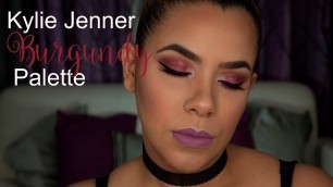 'Kylie Jenner Burgundy Palette Tutorial l Maquillaje de noche lNoris Hiciano'