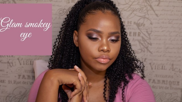 'GLAM SMOKEY EYE |  NEW YEARS EVE MAKEUP TUTORIAL | RUDE COSMETICS #TWINKLEINHEREYESHADOWBOOK1'