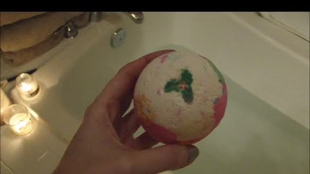 'LUSH Cosmetics Luxury Lush Pud BATH BOMB Demo (Christmas 2014)'