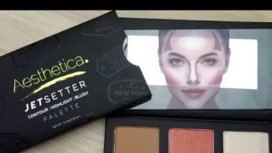 'Aesthetica Jetsetter Palette Contour, Bronzer, Highlight and Blush Palette'