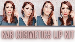 'KAB Cosmetics Lip Kit | First Impression & Swatches'