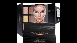 'Aesthetica Cosmetics Contour Kit   Powder Contour, Highlighter & Bronzer   Fair to Medium Skin Tones'