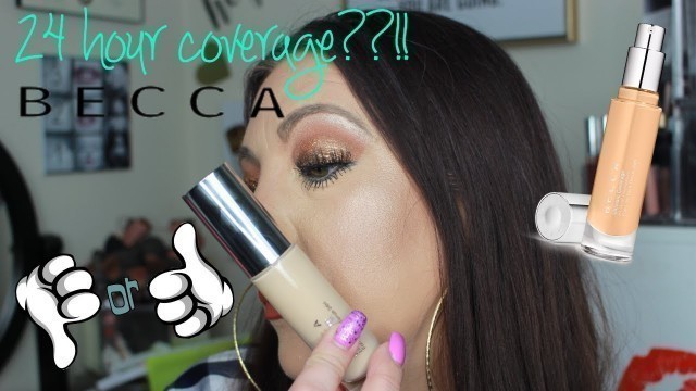 '*NEW BECCA COSMETICS 24 HR. ULTIMATE COVERAGE FOUNDATION: REVIEW & WEAR TEST*'