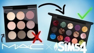 'What the MAC x The Sims palette SHOULD\'VE looked like..'